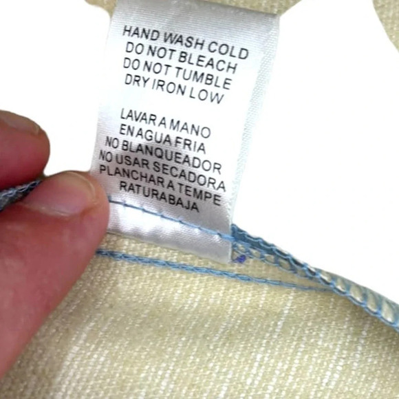 Aureum Sky Blue Vegan Leather Pleated Skirt‎ Size Small - Picture 11 of 11